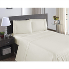 Jogo De Lençol Ponto Palito Com  4 Pçs 400 Fios  Queen Palha