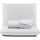 Jogo De Lençol Pratik Peletizado Queen 3 Peças Barato - Branc