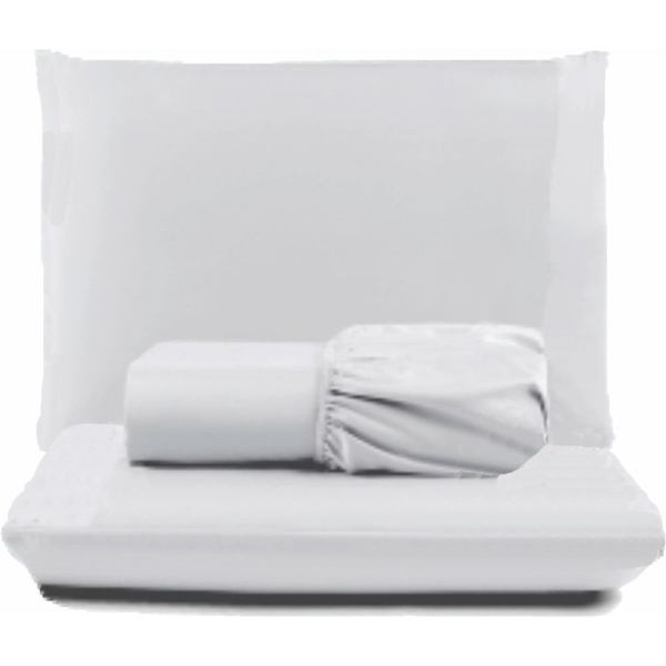 Jogo De Lençol Pratik Peletizado Queen 3 Peças Barato - Branc