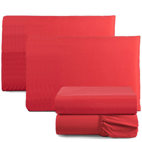 Jogo De Lençol Pratik Peletizado Queen 4 Peças Barato - Verme