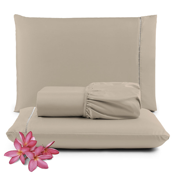 Jogo De Lençol Primor King 3 Peças Percal 400 Fios Ponto Pali