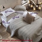 Jogo De Lençol Queen 200 Fios Vicenza Marken Fassi Branco/beg