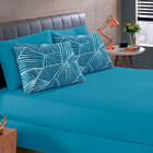 Jogo De Lençol Queen 3 Peças Estampado De Malha Com Algodão C