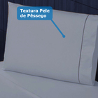 Jogo De Lençol Queen 3 Peças Percal 400 Fios Casen Cinza