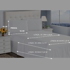 Jogo De Lençol Queen 400 Fios 4 Peças Branco Ponto Palito Cas