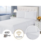 Jogo De Lençol Queen 400 Fios 4 Peças Branco Ponto Palito Cas