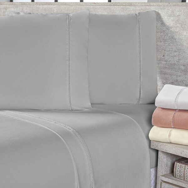 Jogo De Lençol Queen 400 Fios 4 Peças - Cinza