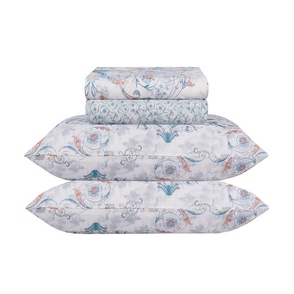 Jogo De Lençol Queen 4 Peças 140 Fios Realce Premium Aurea