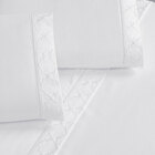 Jogo De Lençol Queen Branco 300 Fios Toque Macio 4 Peças