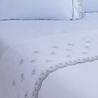 Jogo De Lençol Queen Cecile Percal 200 Fios 100% Algodão 4 Pe