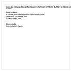 Jogo De Lençol Queen Cinza De Malha 3 Peças 1,98m X 1,58m X 3