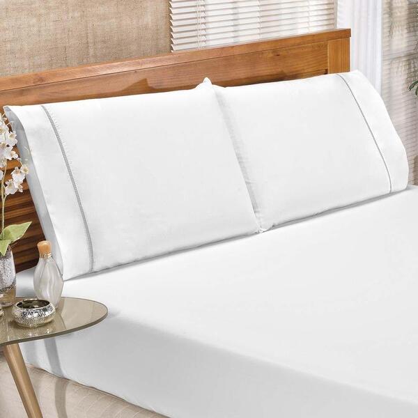 Jogo De Lençol Queen Classic 180 Fios 3 Peças - Branco