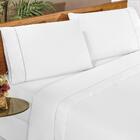 Jogo De Lençol Queen Classic 180 Fios 4 Peças - Branco