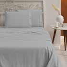 Jogo De Lençol Queen Com Elástico E Virol 4 Peças 100% Algodã