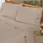 Jogo De Lençol Queen Imperio 4 Peças Percal 180 Fios - Cáqui
