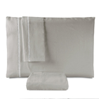 Jogo De Lençol Queen Liso 3 Peças Com Ponto Palito Percal 160