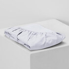 Jogo De Lençol Queen Liso Branco De Malha 3 Peças 1,98m X 1,5