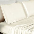 Jogo De Lençol Queen Romantic Cetim Charmousse 4 Peças - Palha