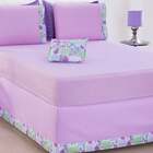 Jogo De Lençol Queen Size 5 Peças Lilás Deccoralle