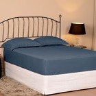 Jogo De Lençol Queen Slim Percal 200 Fios 3 Peças - Marinho