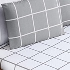 Jogo De Lençol Queen Square 3pç 100% Poliéster - Cinza