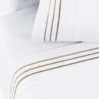 Jogo De Lençol Queen Yara Bordado 4pç 100% Poliéster - Bra_tau