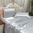 Jogo De Lençol Ricca King 4 Peças Charmousse Brilhante Cetim