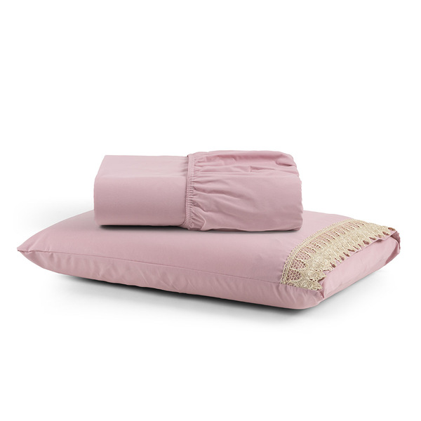 Jogo De Lençol Rubi Solteiro 2 Pçs 100% Algodão 200 Fios Pont