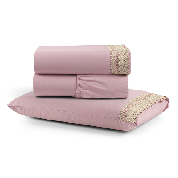 Jogo De Lençol Rubi Solteiro 3 Pçs 100% Algodão 200 Fios Pont