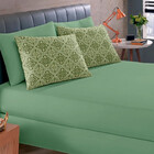 Jogo De Lençol Solteiro 2 Peças Estampado De Malha 100 Algodã