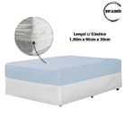 Jogo de Lençol Solteiro 400 Fios 2 Peças - Azul