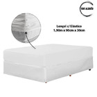 Jogo de Lençol Solteiro 400 Fios 2 Peças - Branco