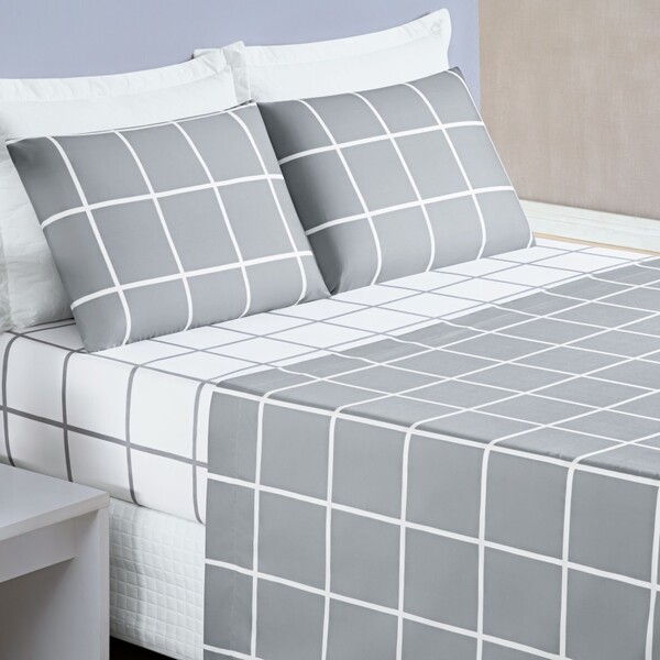 Jogo De Lençol Solteiro Austin Micropercal 200 Fios - 3 Peças