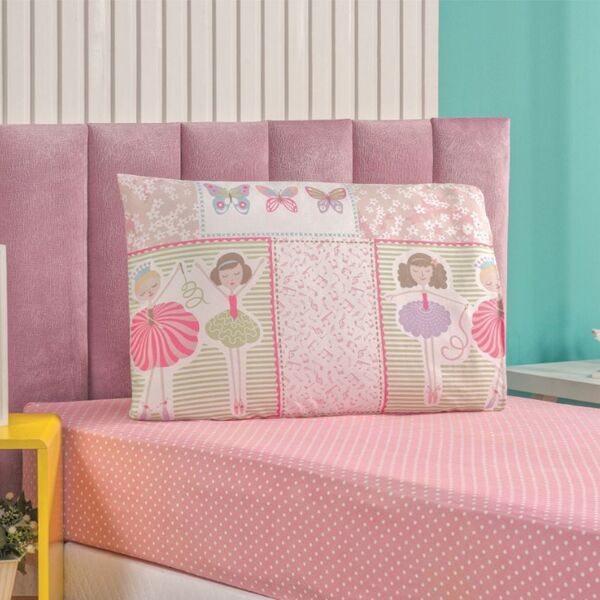 Jogo De Lençol Solteiro Bailarina 2 Peças - 100% Poliéster