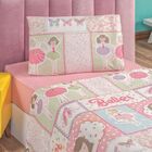 Jogo De Lençol Solteiro Bailarina 3 Peças - 100% Poliéster