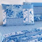 Jogo De Lençol Solteiro Bouti Estampado 3 Peças - Azul Sereno