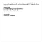 Jogo De Lençol Solteiro Branco Liso Com Viés 3 Peças 100% Alg