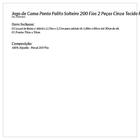 Jogo De Lençol Solteiro Cinza Ponto Palito 200 Fios 2 Peças T