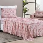 Jogo De Lençol Solteiro Joy Malha 100% Algodão Estampado 3 Pe