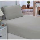 Jogo De Lençol Solteiro Padrão Liso Pati 02 Peças Tecido Micr