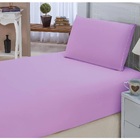 Jogo De Lençol Solteiro Padrão Liso Pati 02 Peças Tecido Micr