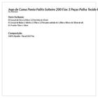 Jogo De Lençol Solteiro Palha Ponto Palito 200 Fios 3 Peças T