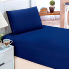 Jogo De Lençol Solteiro Pati Liso 02 Peças Azul Marinho