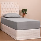 Jogo De Lençol Solteiro Slim 200 Fios 2 Peças - Cinza