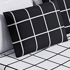 Jogo De Lençol Solteiro Square 2 Peças Preto