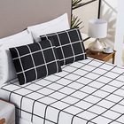 Jogo De Lençol Solteiro Square 2 Peças Preto