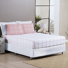 Jogo De Lençol Solteiro Square 2 Peças Rosa