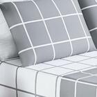 Jogo De Lençol Solteiro Square 3 Peças Cinza