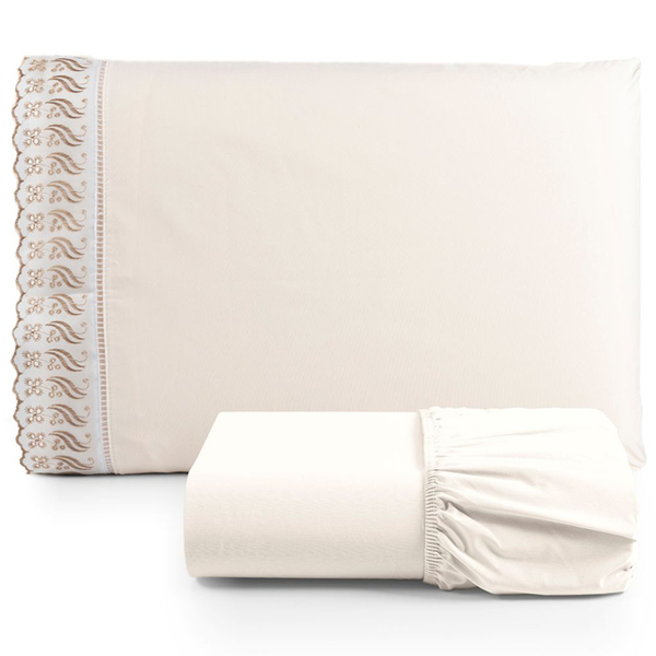 Jogo De Lençol Suave Lese Percal 180 Fios Solteiro  2 Peças B