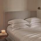 Jogo De Lençol Trussardi Parisi 300 Fios Queen Branco/ardosia